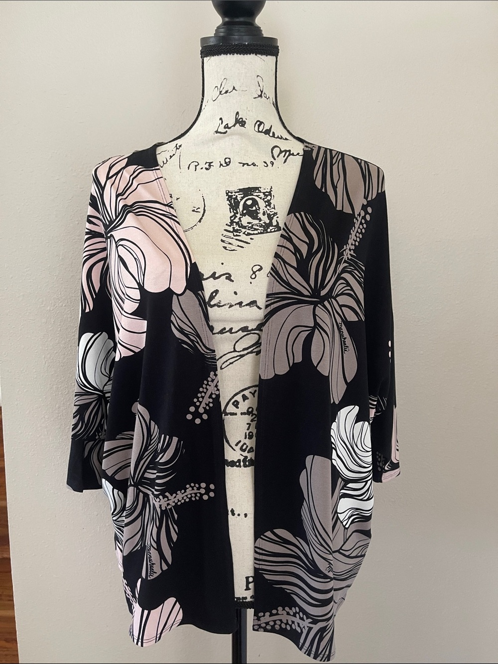 NWT Manuhealii Kebley Cardigan Hibiscus Cocoa Blush XS-S